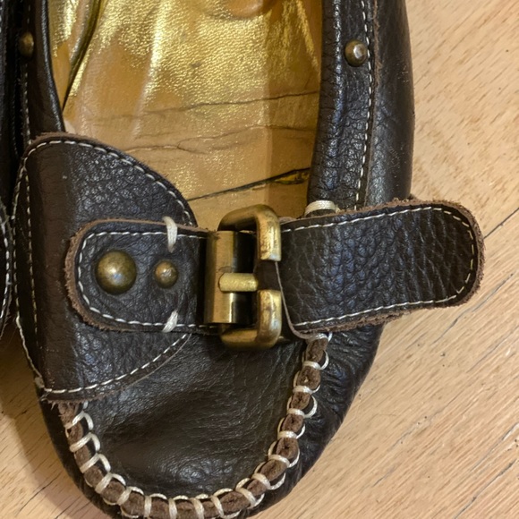 Brown leather Chloé flats - Picture 2 of 8